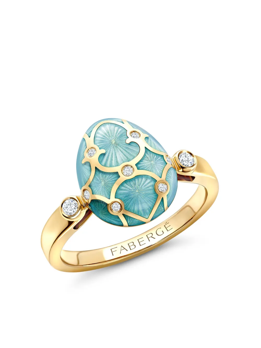 

Кольцо Heritage Egg из желтого золота с бриллиантами FABERGÉ, синий