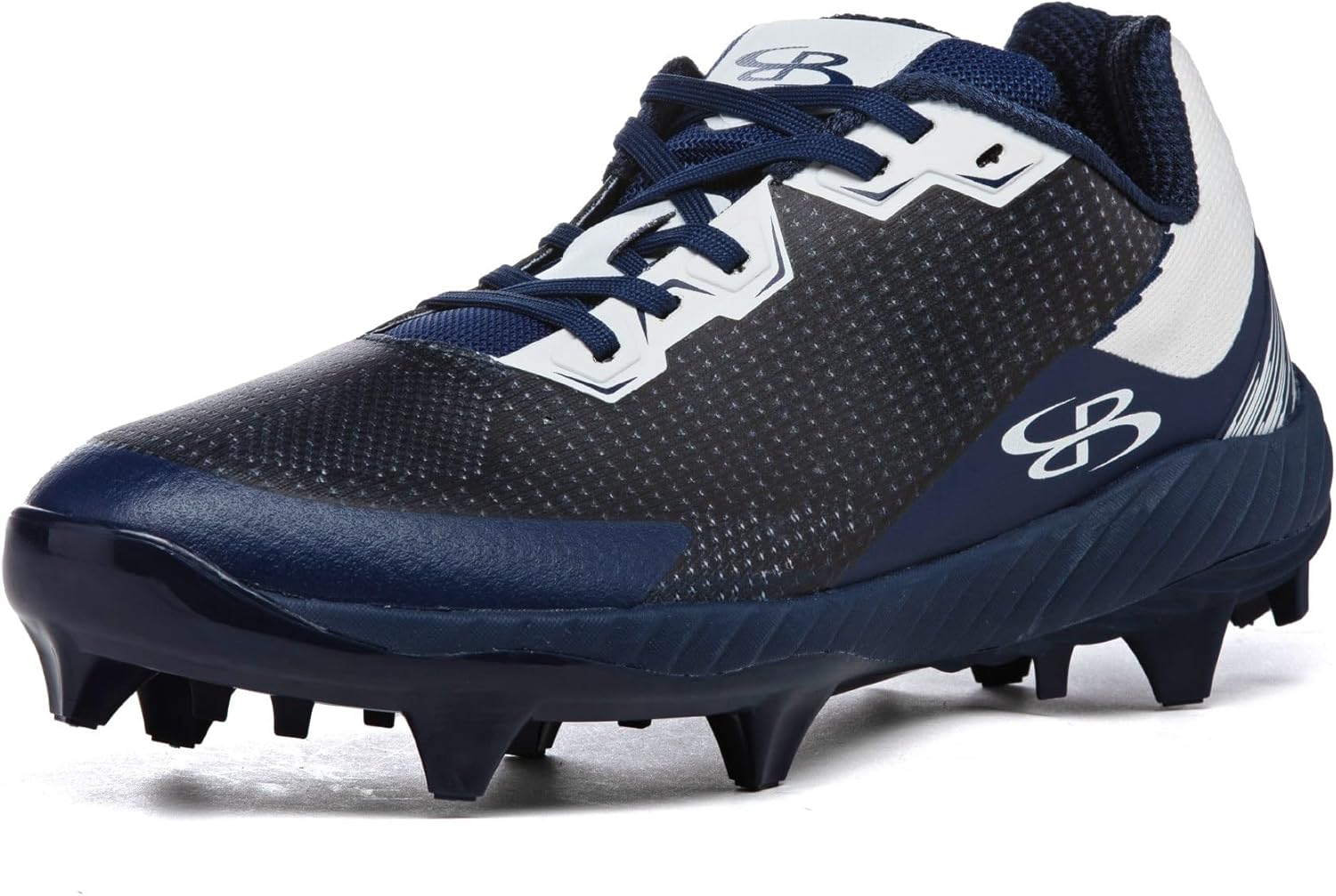 

Футбольные бутсы Boombah Men's Impulse PureKnit Molded - различные цвета - разные размеры, белый/синий/темно-синий