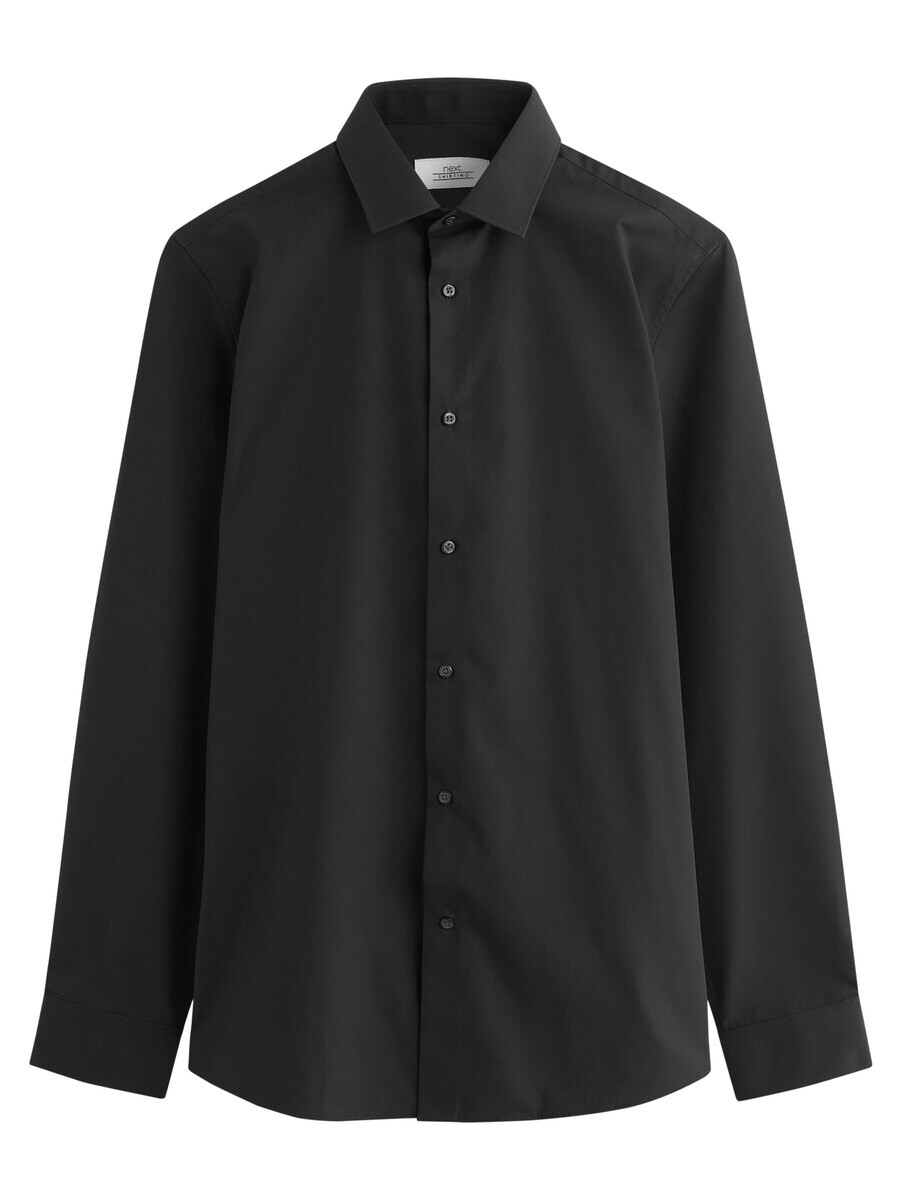 

Повседневная рубашка Next Slim fit Button Up Shirt, черный