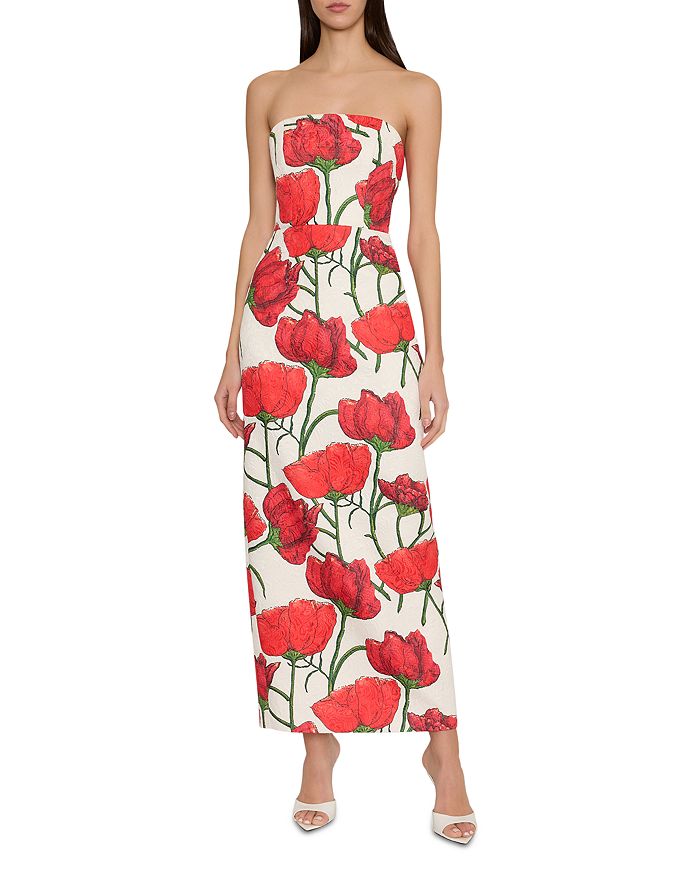 

Платье "Red Peony Orion" из жаккарда MILLY, мультиколор