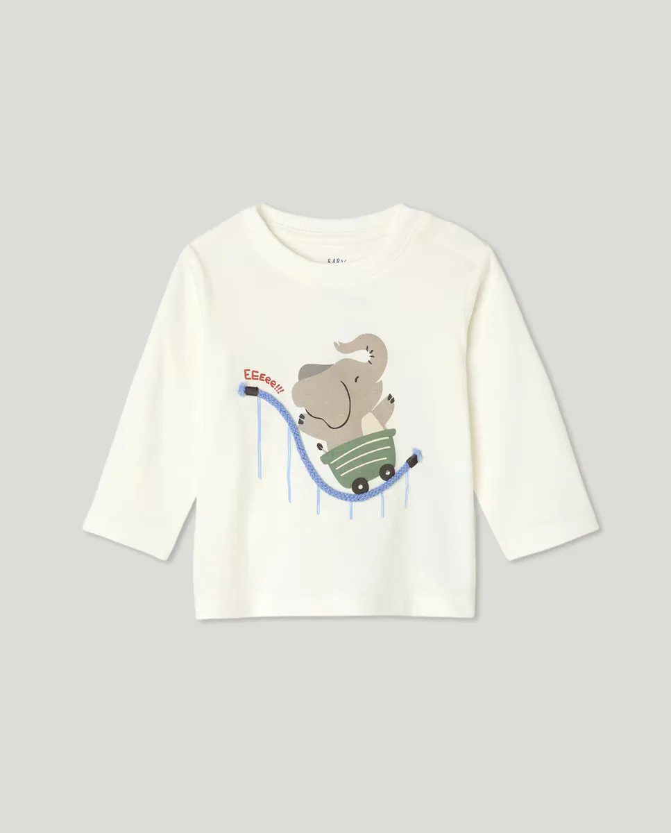 

Футболка с длинными рукавами для мальчика Baby El Corte Inglés, белый