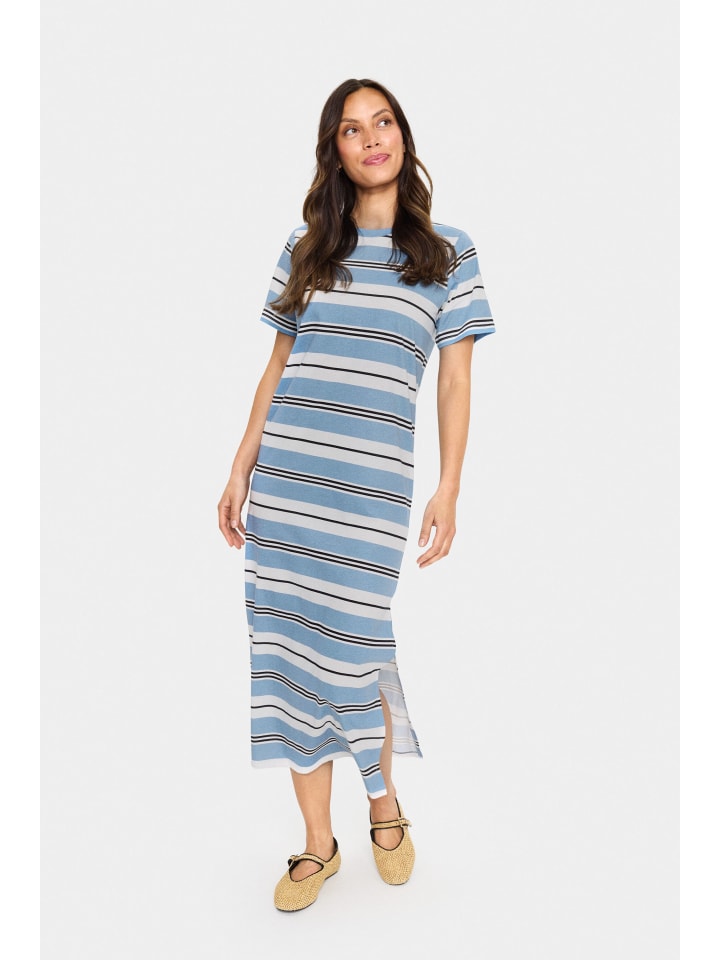 

Платье из джерси FariaSZ, свободного кроя, Allure Ice Black Stripe SAINT TROPEZ