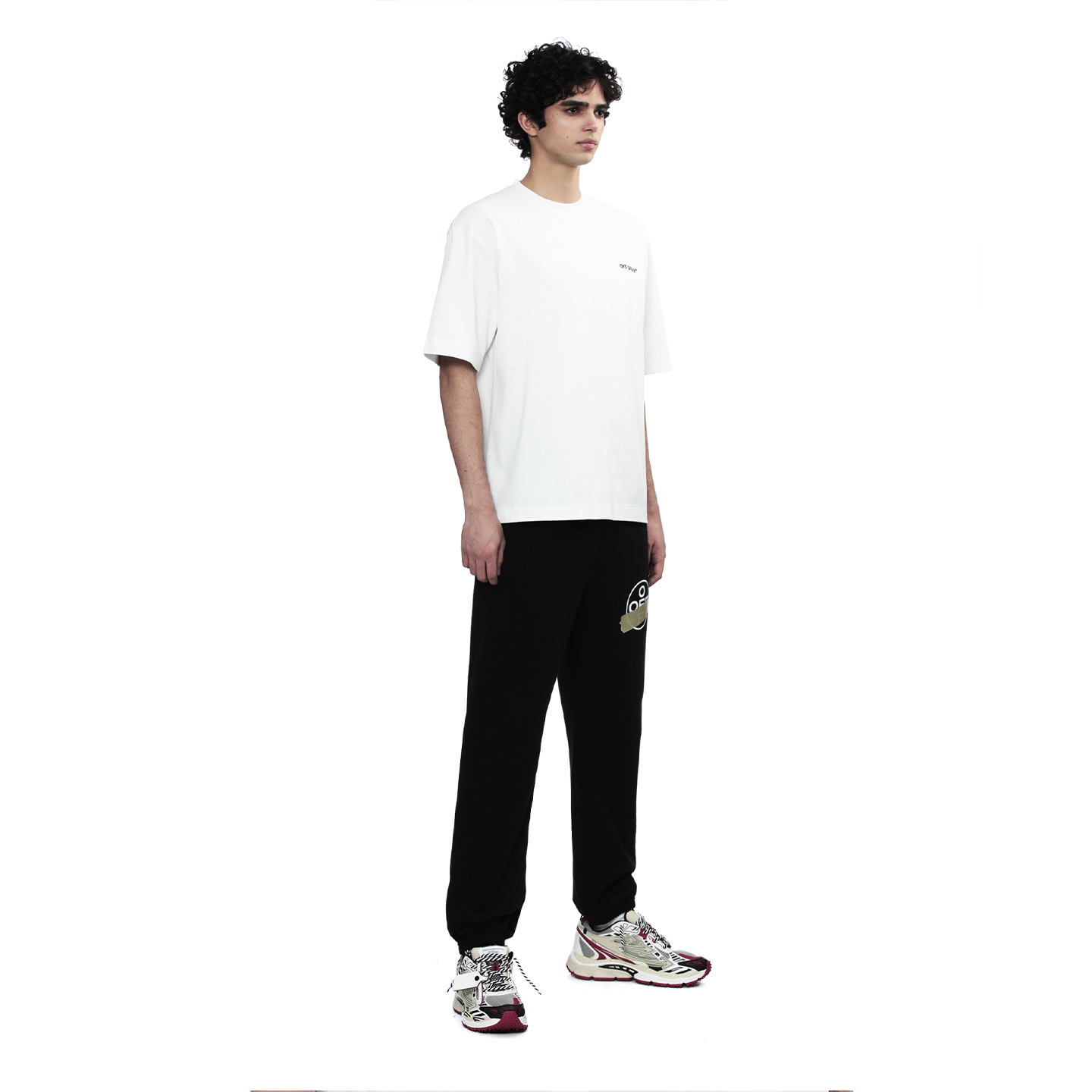 OFF-WHITE Футболка OFF WHITE Unisex белая с круглым вырезом, средней плотности — фото 4