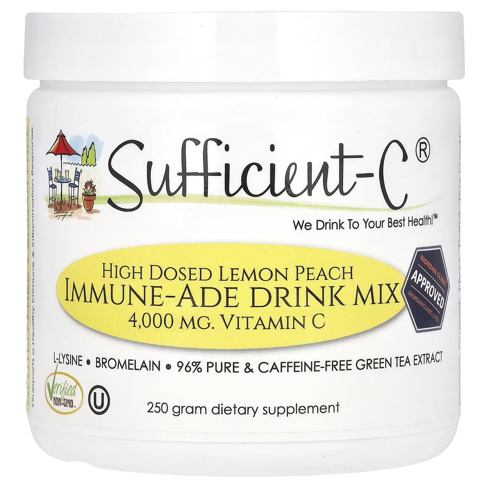 

Добавка Sufficient High Dosed Immune-Ade Drink Mix лимон и персик, 250 г