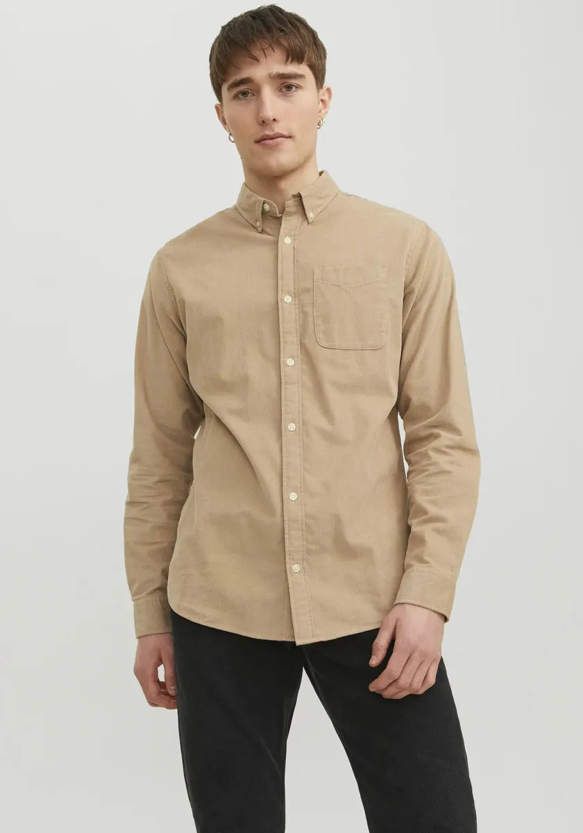 

Рубашка Jack & Jones с длинными рукавами "JJECLASSIC CORD SHIRT LS SN", из вельвета, цвет Crockery