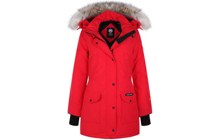 Женская парка Trillium Heritage классического кроя красная Canada Goose — фото 2