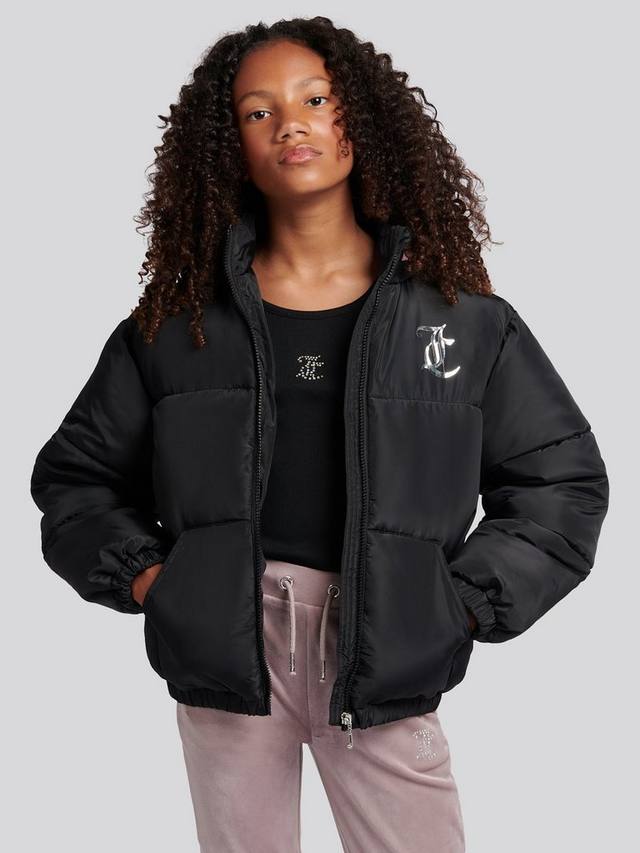 

Детская короткая пуховая куртка Juicy Couture, Black
