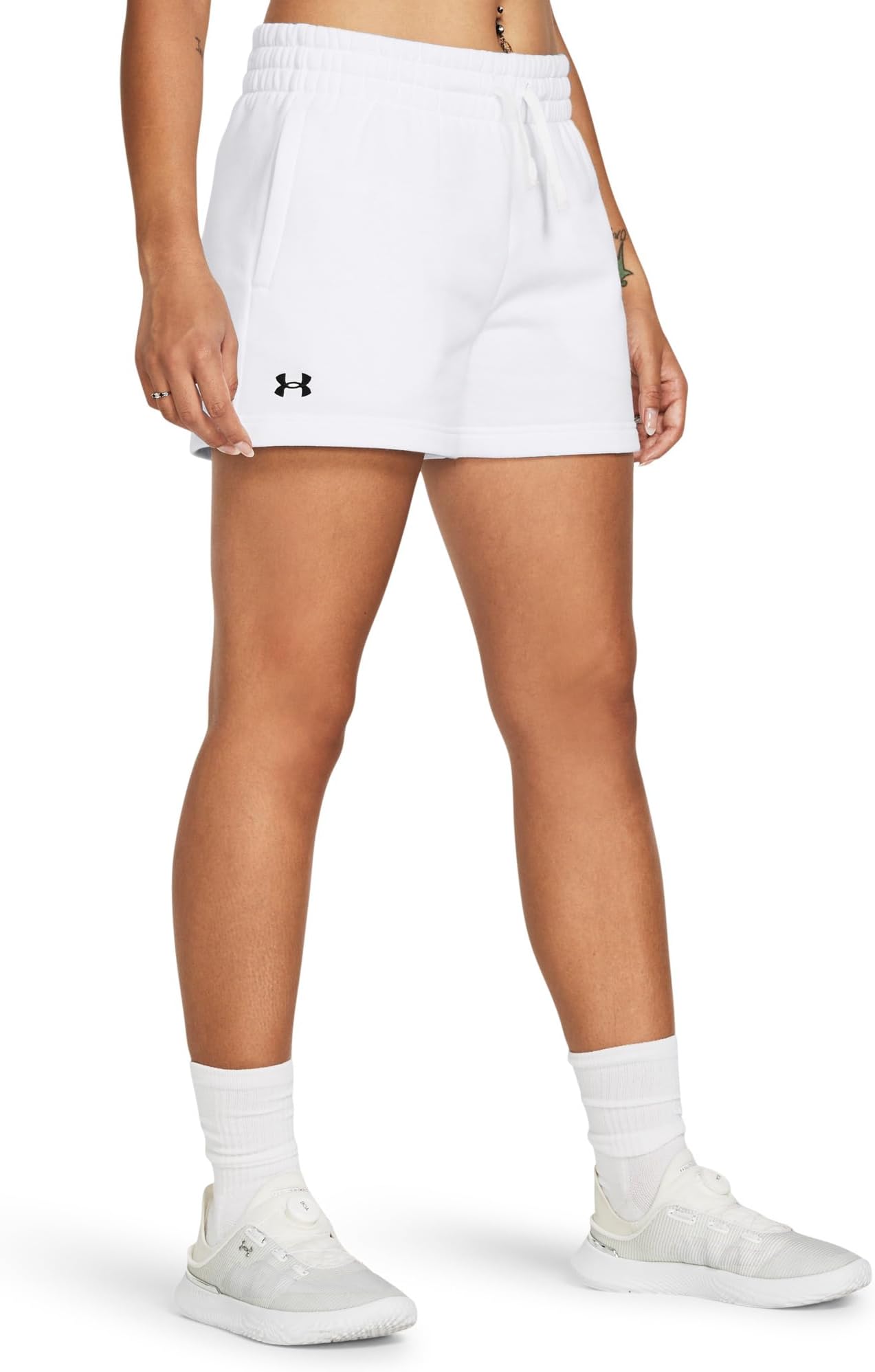 

Шорты Under Armour Rival Fleece Shorts, цвет White/Black