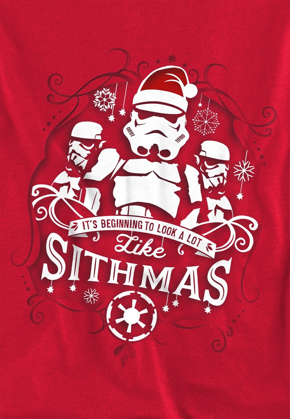 

Толстовка STAR WARS CHRISTMAS BEGINNING TO LOOK A LOT LIKE SITHMAS PRINT Star Wars, красный