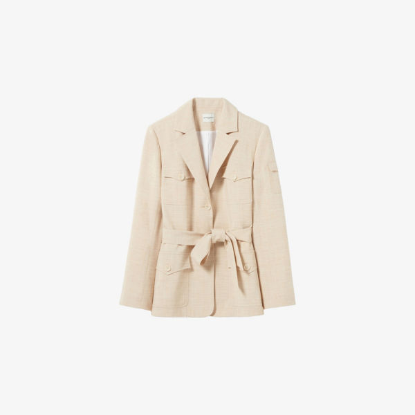 

Сафари-куртка Claudie Pierlot с поясом из ткани, бежевый