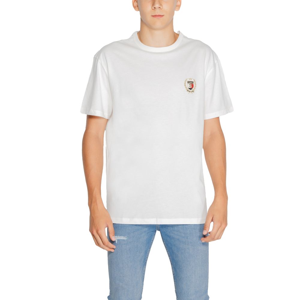 

Белая хлопковая футболка Rigenerato Tommy Jeans