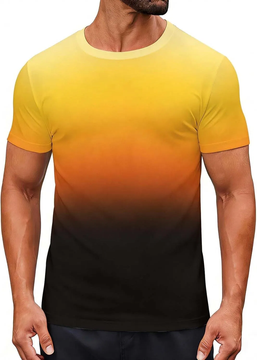 Футболка градиентная, Men's Gradient, желтый