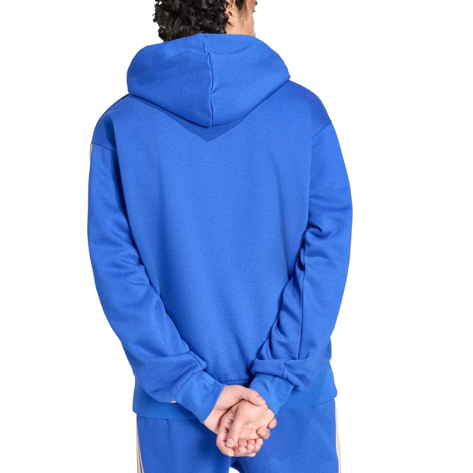 Толстовка Adidas Italy DNA Fleece Hoodie 'Bold Blue' — фото 3
