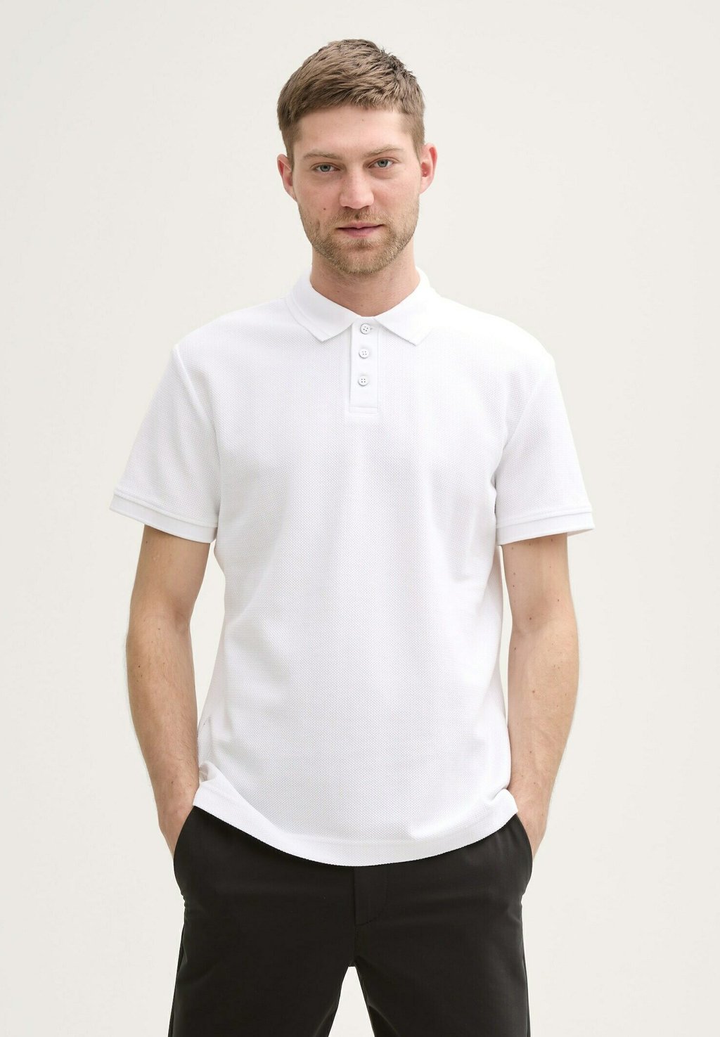 

Поло STRUCTURED TOM TAILOR, белый