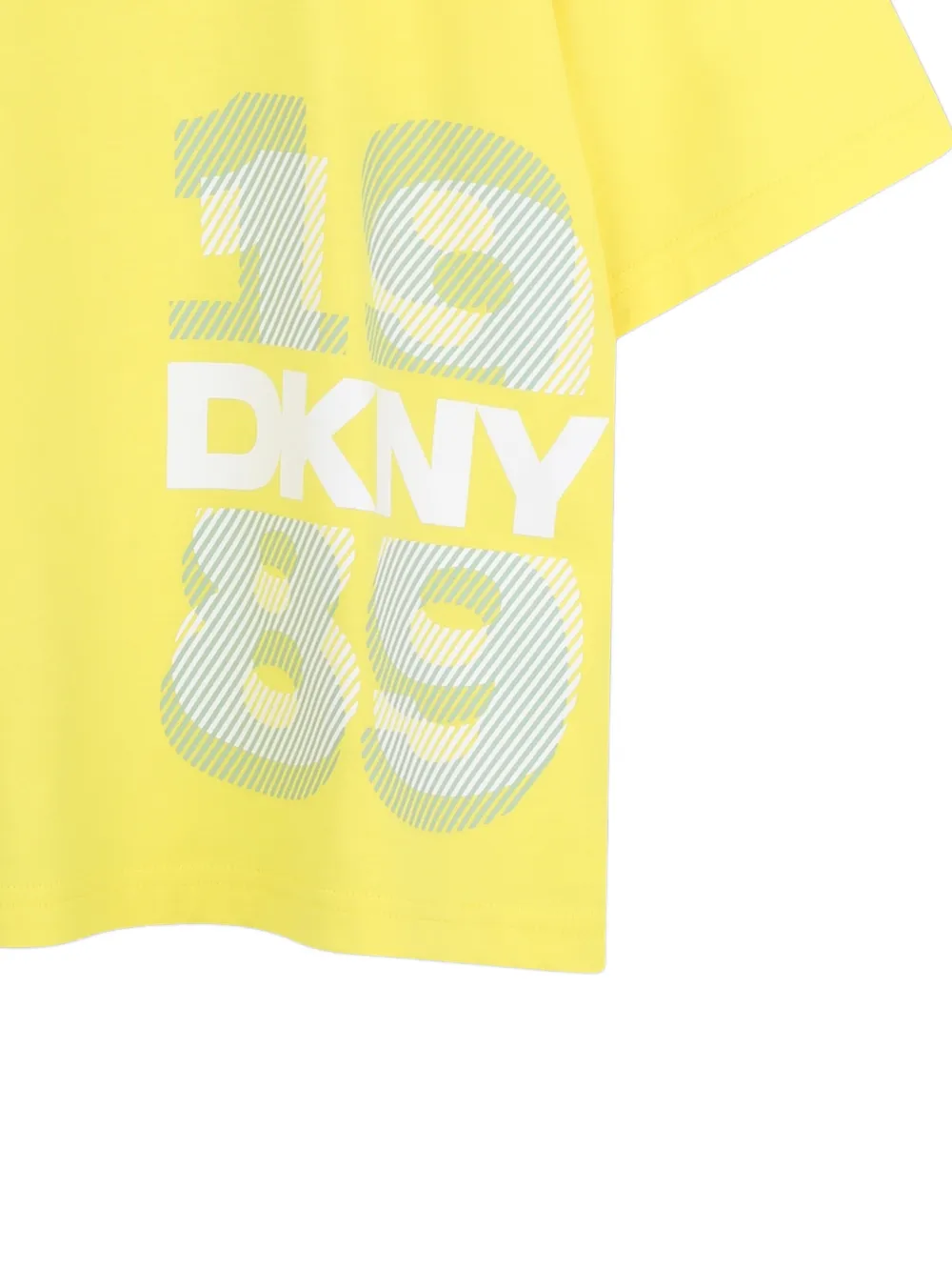 Футболка с графичным принтом Dkny Kids, белый — фото 3