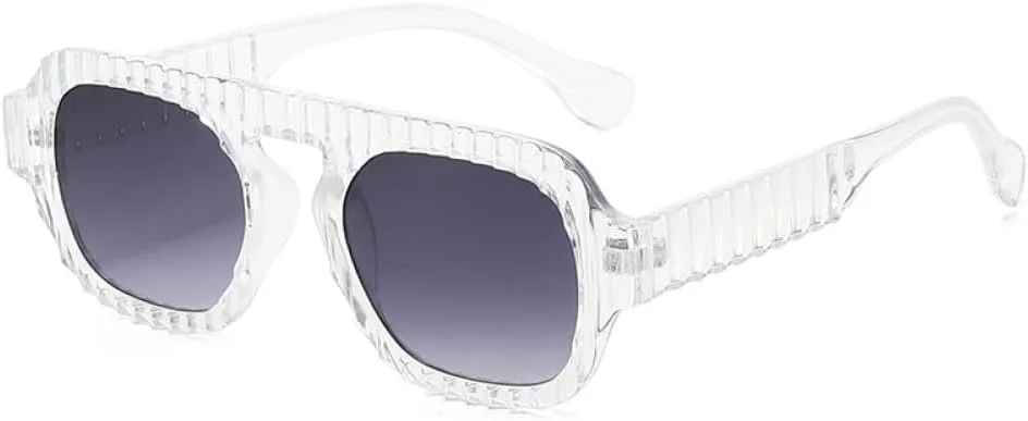 

Уникальные женские солнцезащитные очки с градиентным покрытием UV400, модные двухцветные мужские солнцезащитные очки сине-оранжевого цвета TYUVIVO, Transparent Gray