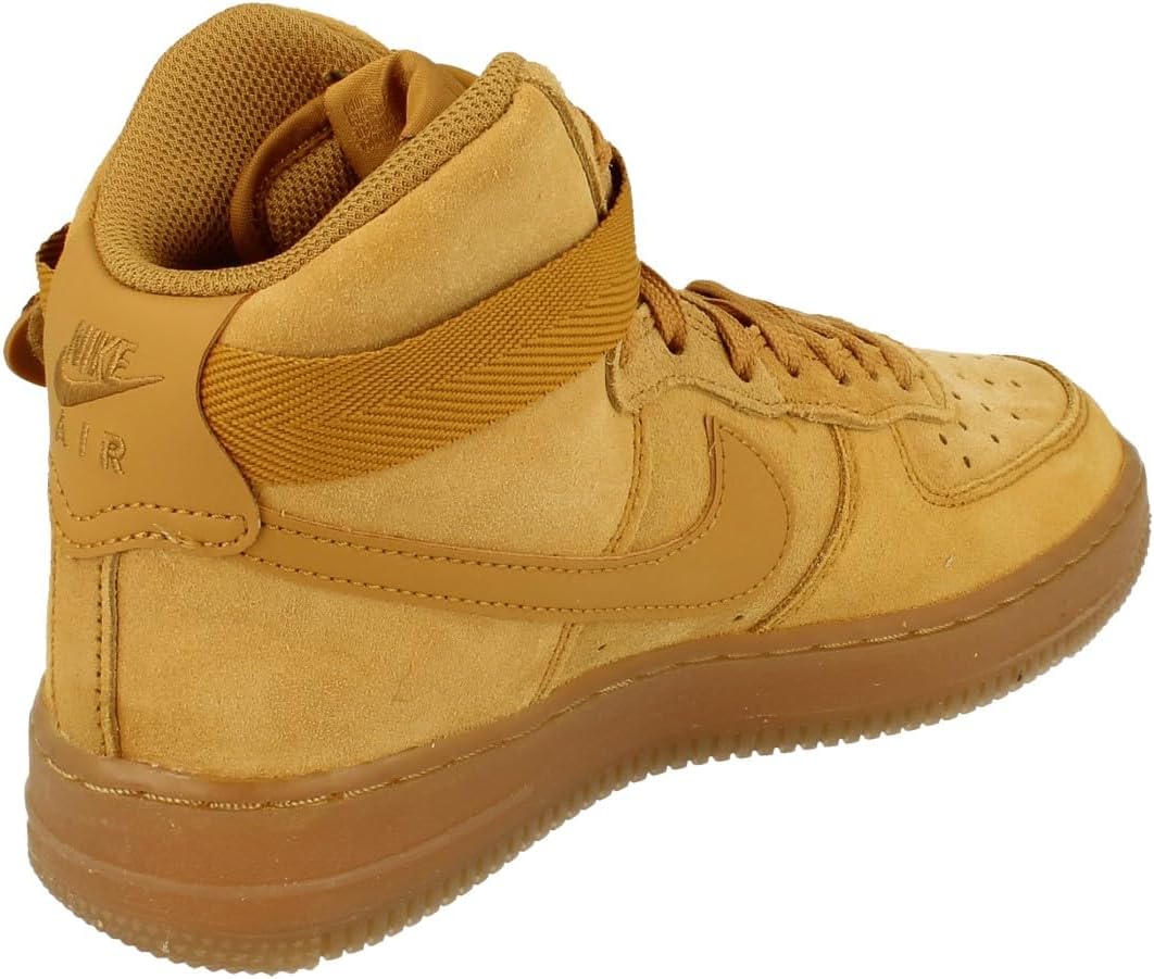 Детские кроссовки Nike Air Force 1 High LV8 3 Wheat/Wheat-Gum Light Brown (CK0262 700), светло-коричневый — фото 3