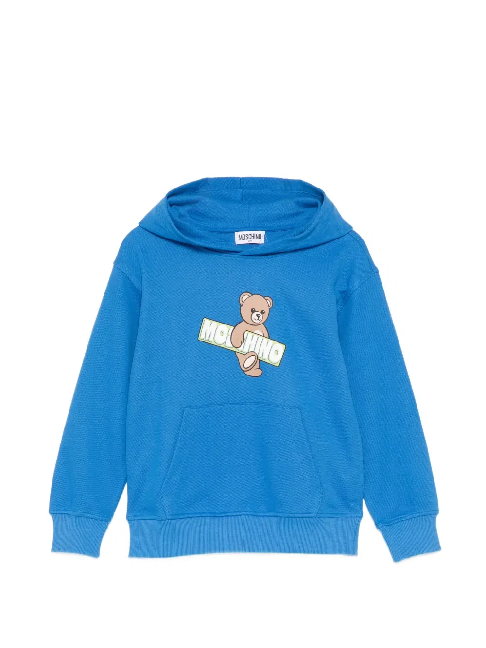 Толстовка с принтом "Мишка" Moschino Kids, синий