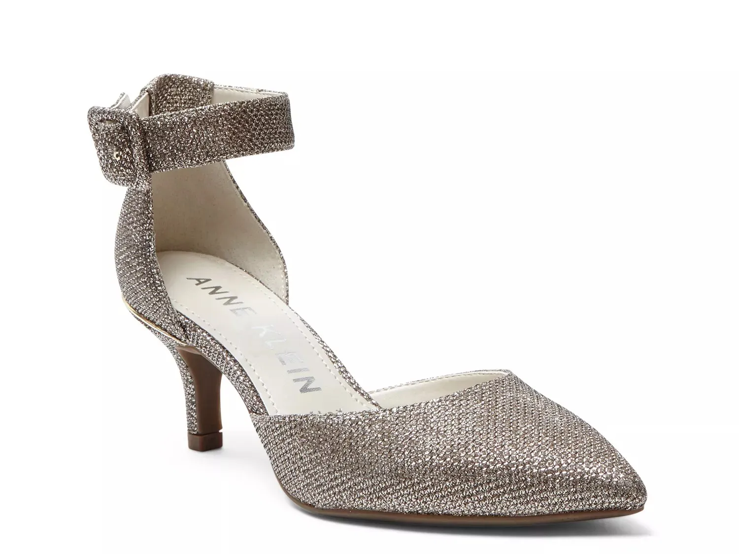 Туфли-лодочки Anne Klein Fabulist, серебристый металлик