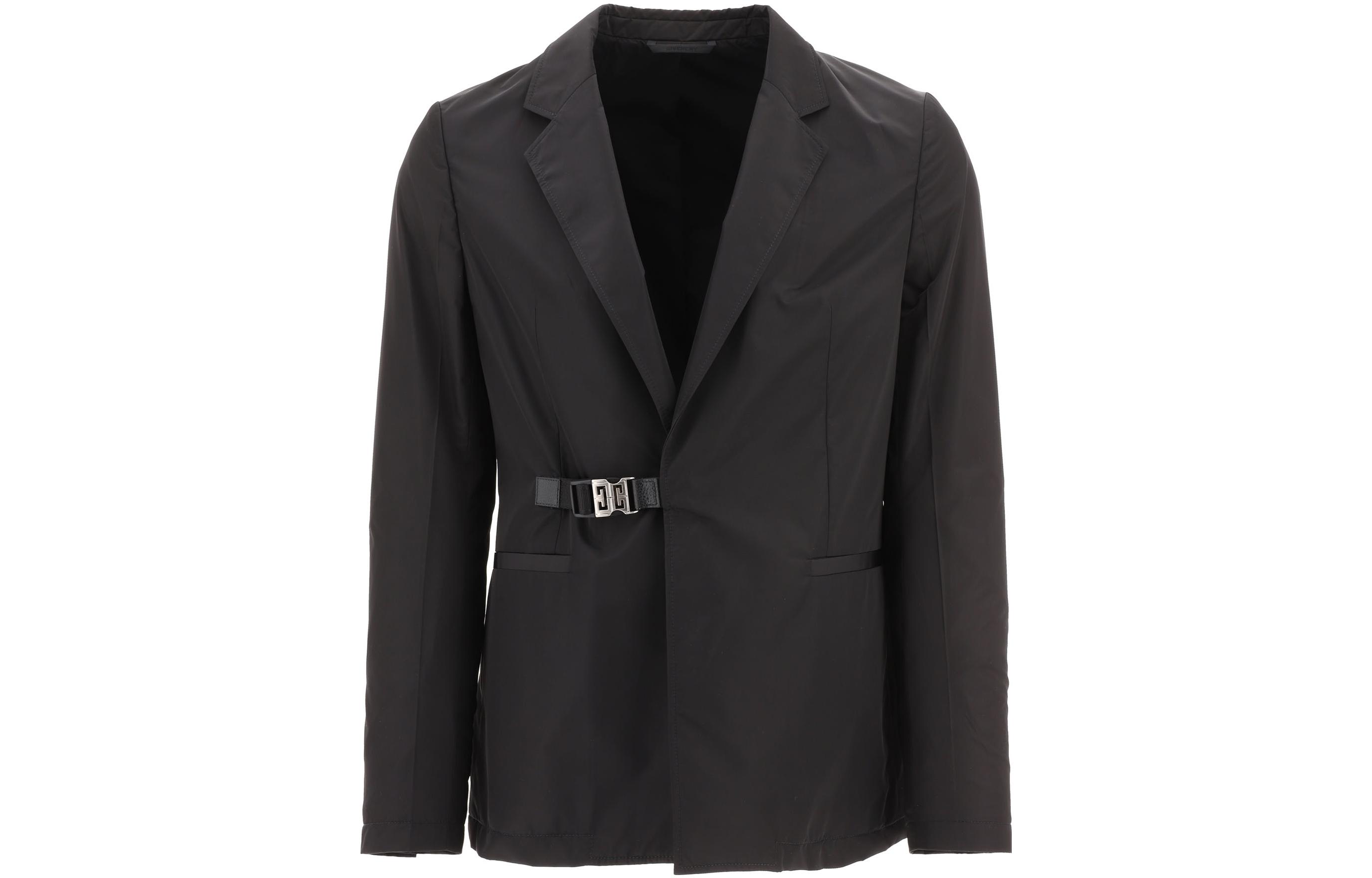 

Givenchy Свободный приталенный пиджак 4G с пряжкой, Black