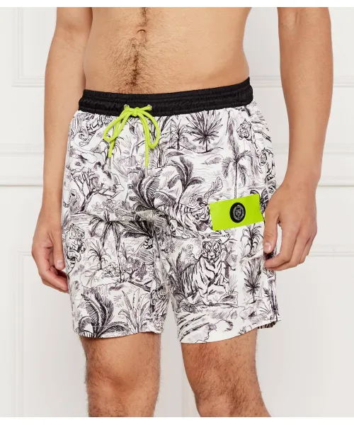 

Пляжные шорты Regular fit Plein Sport, белый