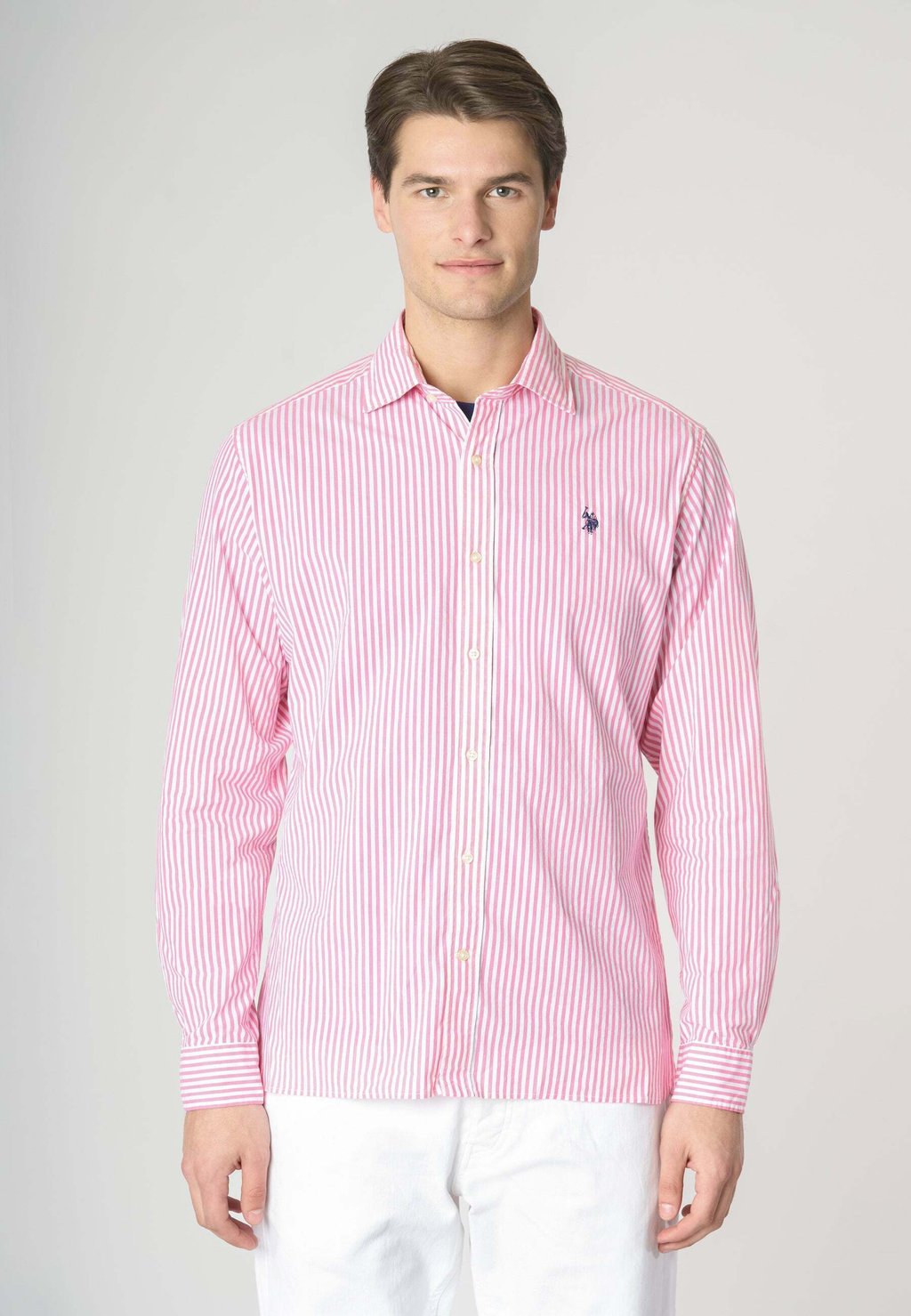 

Рубашка STRETCH A RIGHE CON LOGO U.S. Polo Assn., мультиколор