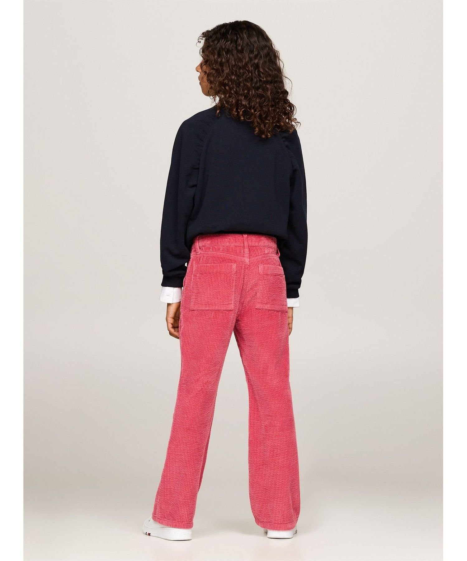 (K) Вельветовые брюки-клеш от TOMMY HILFIGER для девочек, Pink