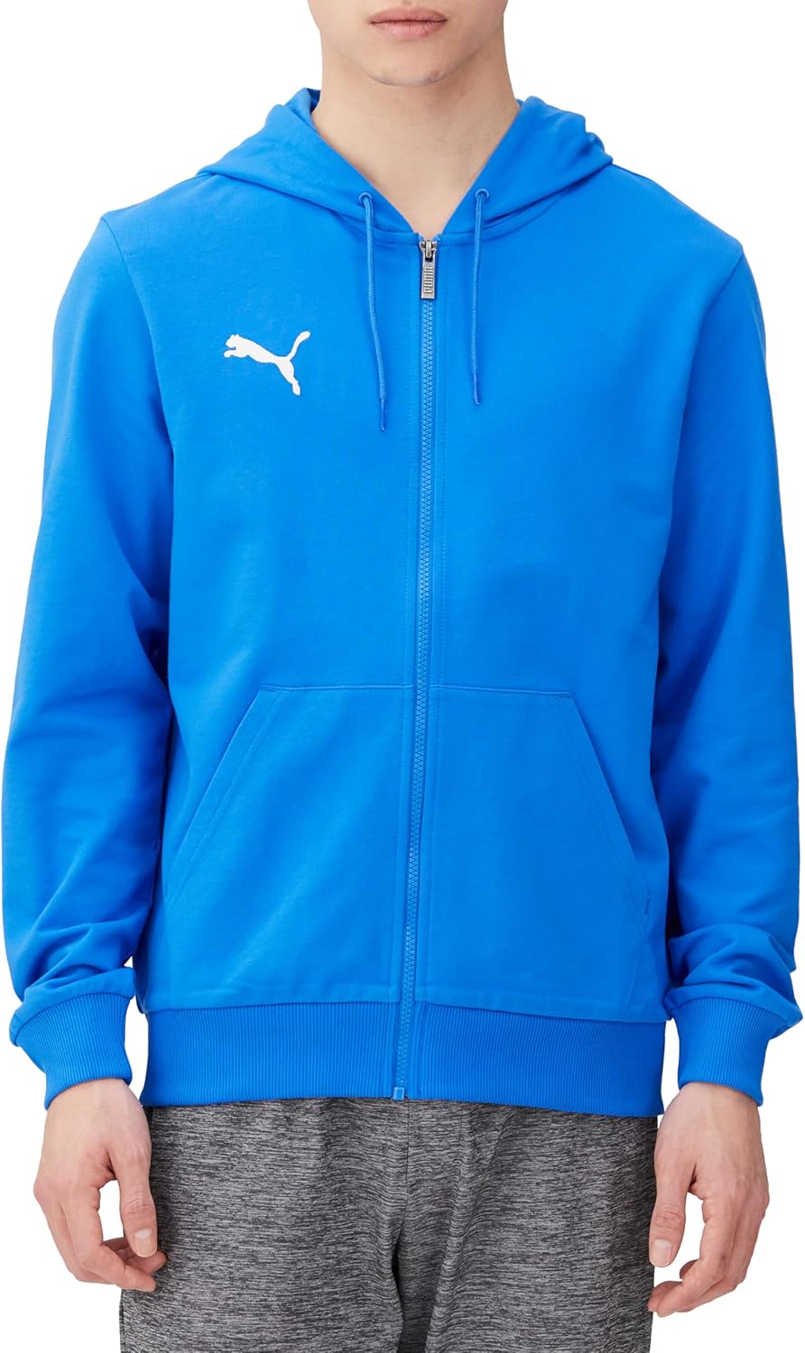 

Мужская повседневная толстовка-куртка PUMA TeamGOAL (659325), белый/синий