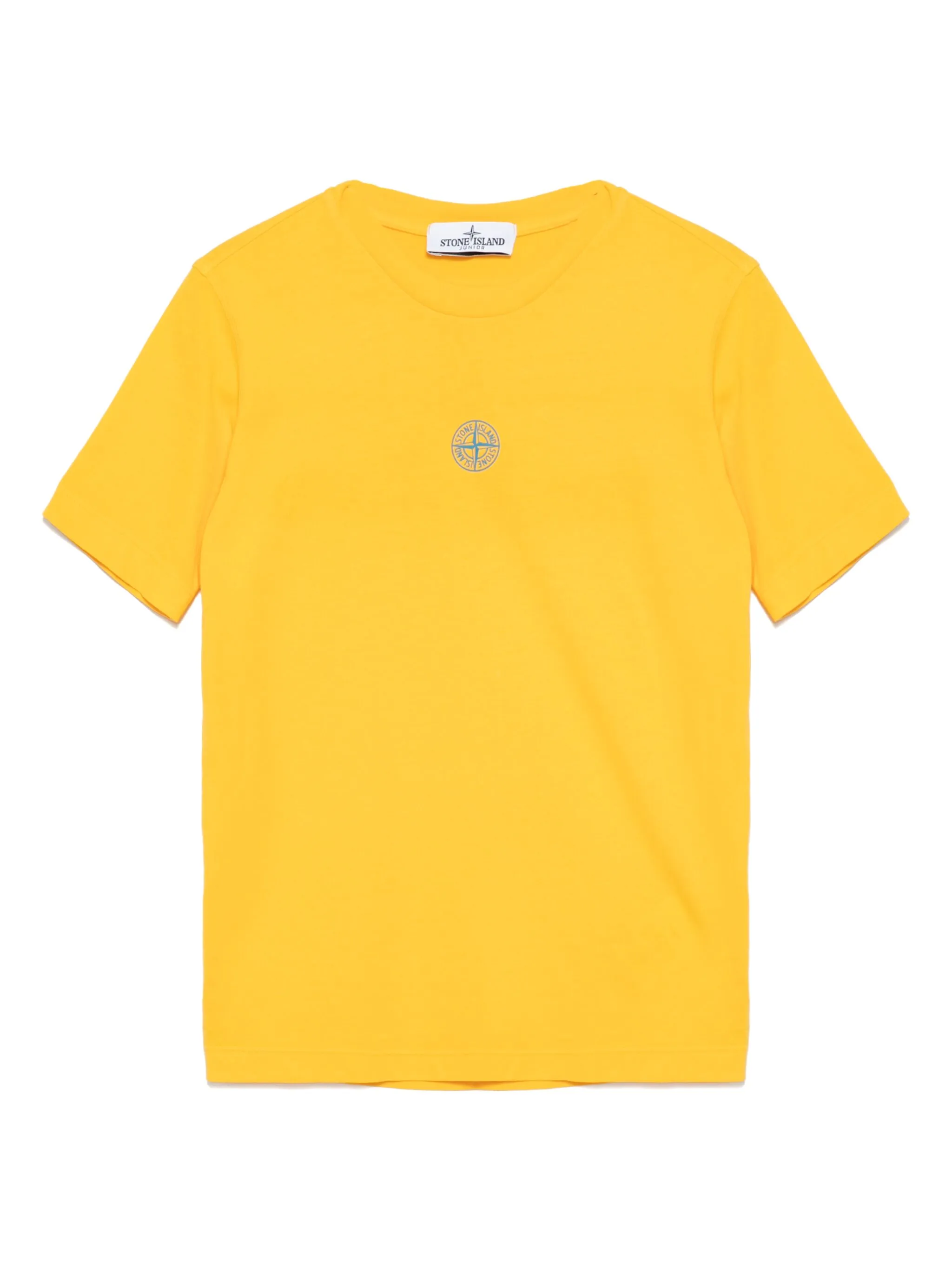 

Футболка с логотипом Stone Island Junior, желтый