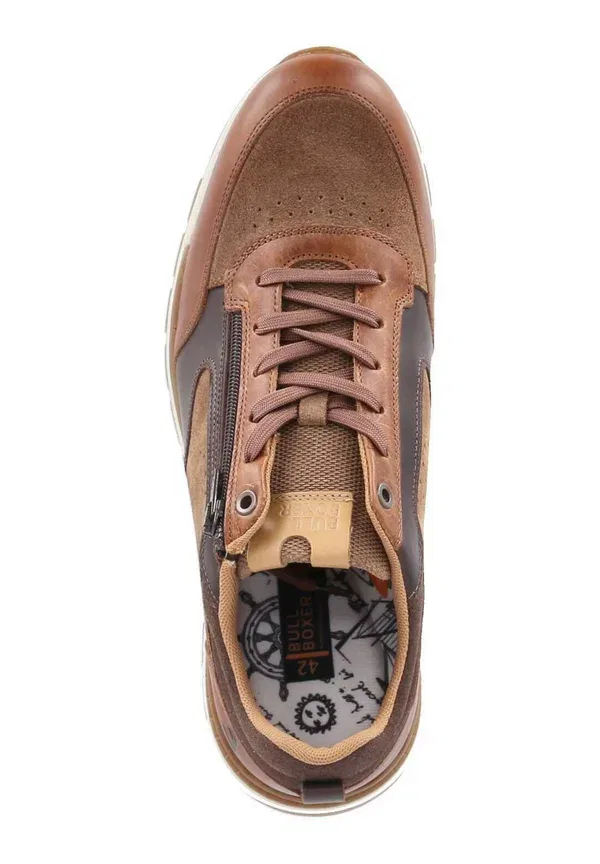 Полуботинки на шнуровке Bullboxer sportboden 7ci0040104 3331 low sneaker trainers, коричневый-комби — фото 3