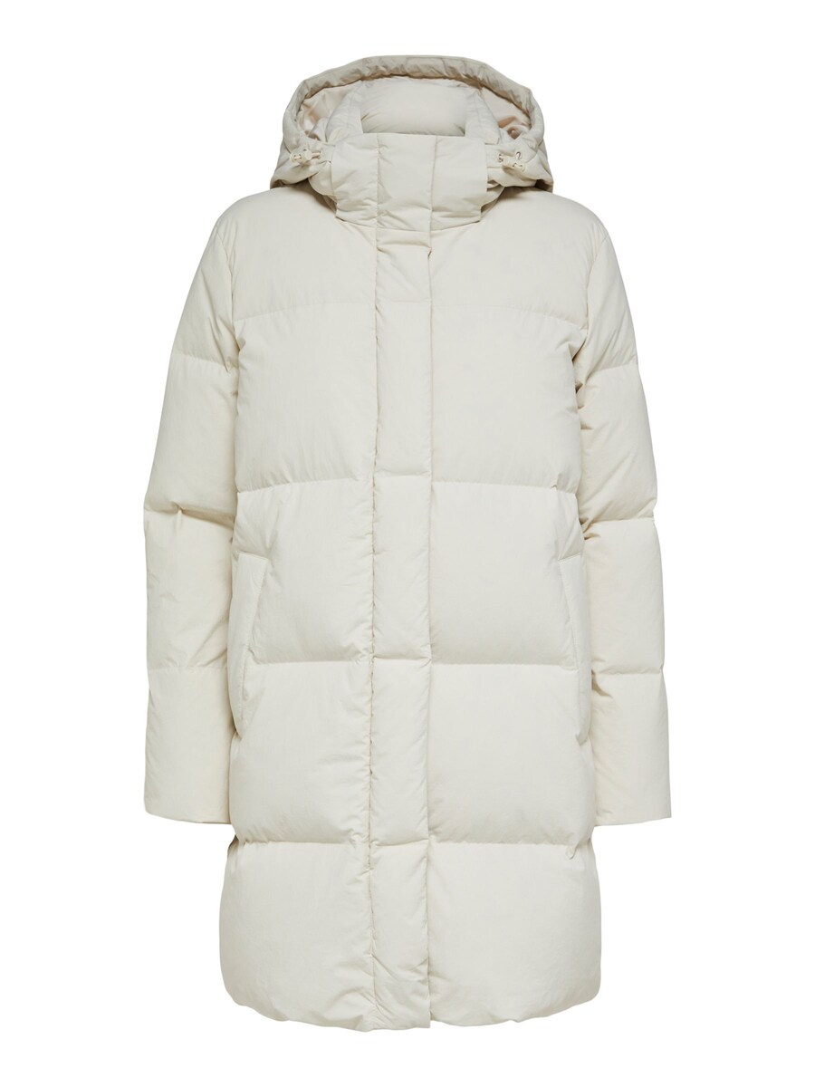 

Зимнее пальто SELECTED, бежевый/экрю/светло-бежевый