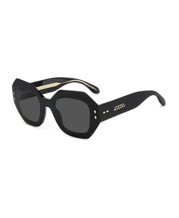 

Черные солнцезащитные очки, стильный дизайн, защита от УФ-излучения. Isabel Marant, черный