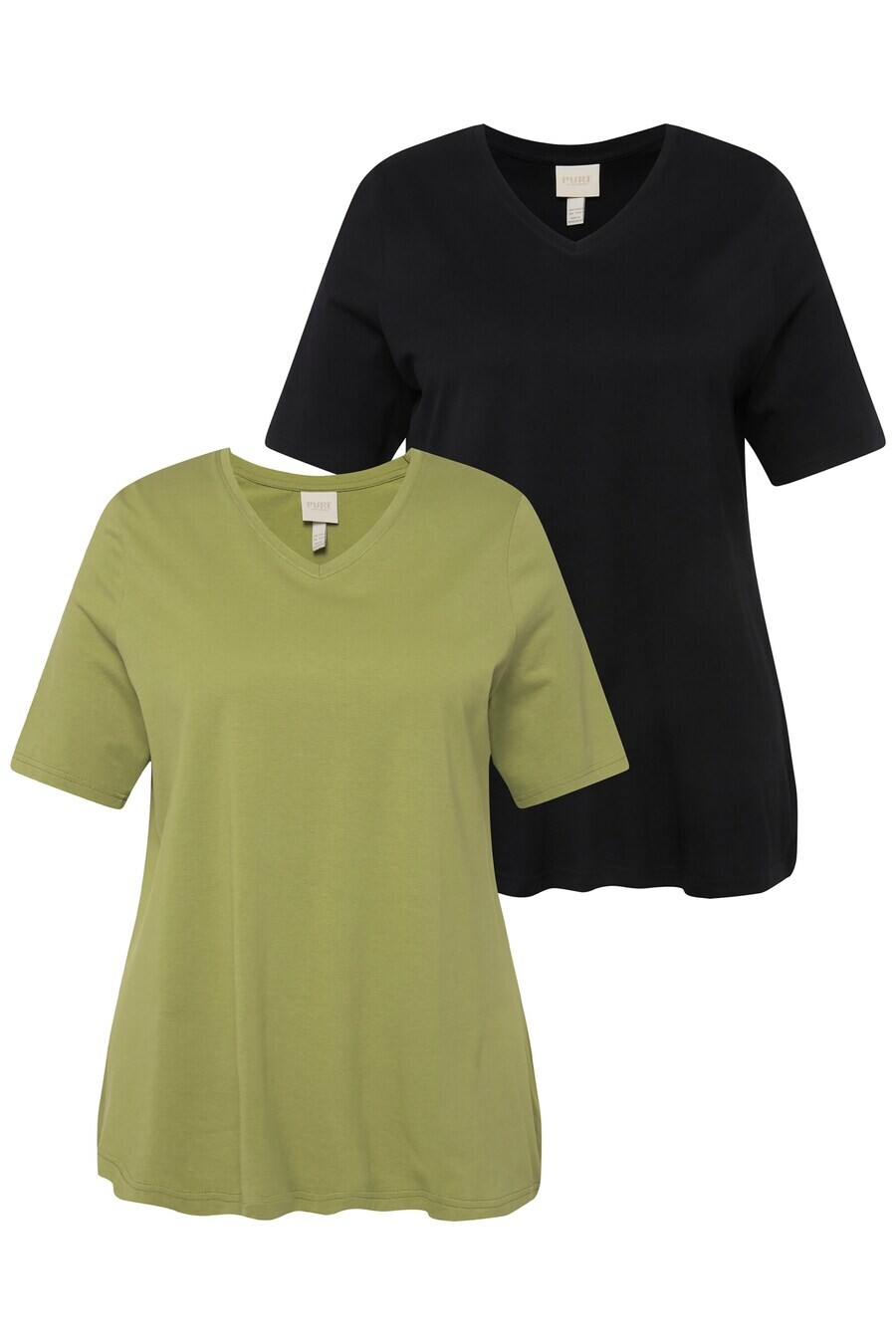 

Футболка Ulla Popken Shirt, цвет green/black