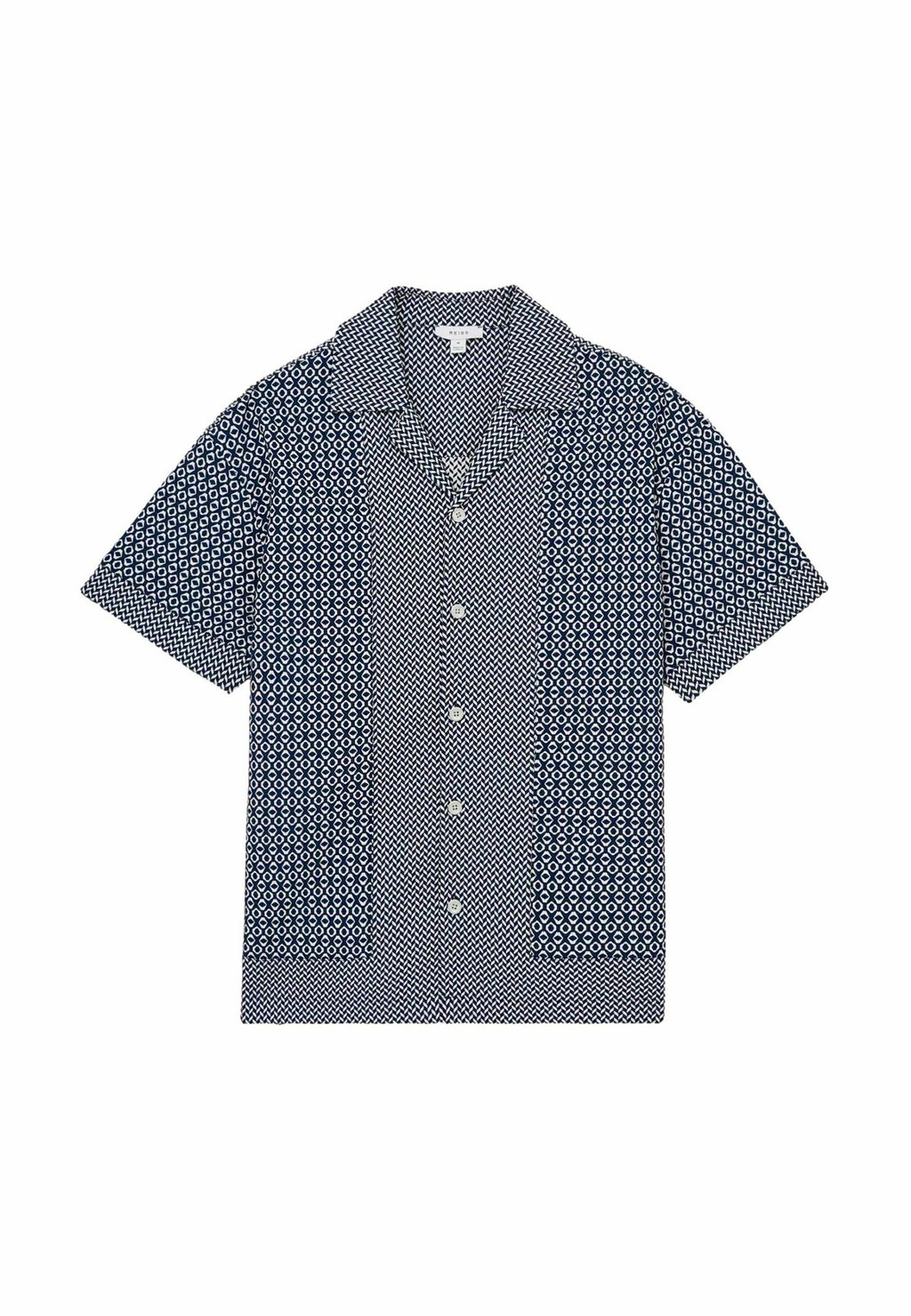 

Рубашка MATISSE GEOMETRIC- CUBAN-COLLAR Reiss, синий