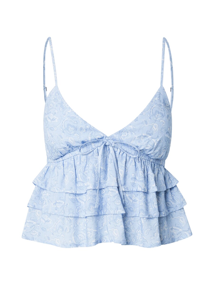 

Топ HOLLISTER, цвет Dusty blue/Light blue
