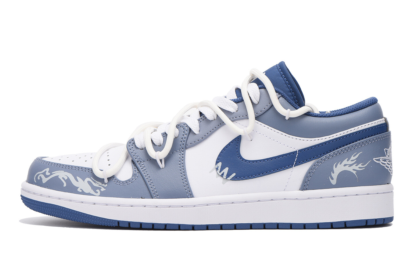 Jordan Air Jordan 1 винтажные баскетбольные кроссовки мужские, Blue — фото 2
