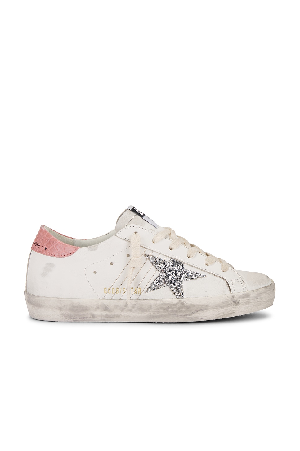 

Кроссовки Super Star Golden Goose, белый/серебряный/розовый