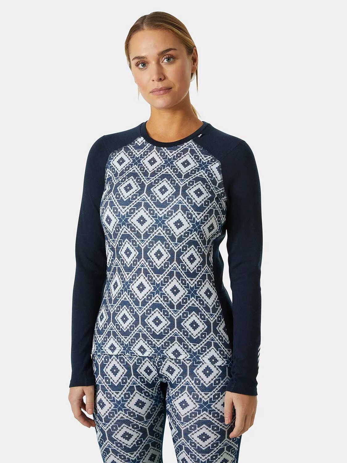 

Термоблуза Helly Hansen W LIFA MERINO MIDW GRA, разноцветный