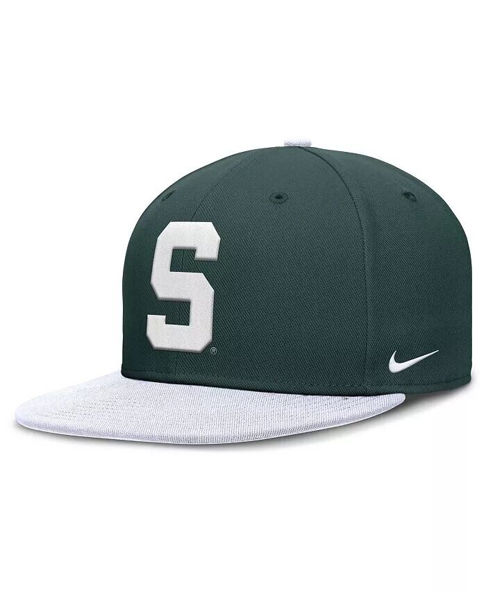 

Мужская зелено-белая двухцветная бейсболка Michigan State Spartans Primetime Performance Nike