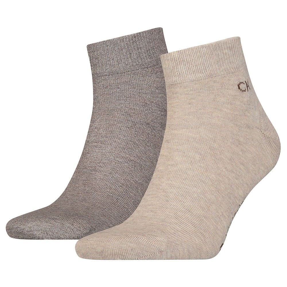 

Носки Calvin Klein Quarter 2 шт, коричневый