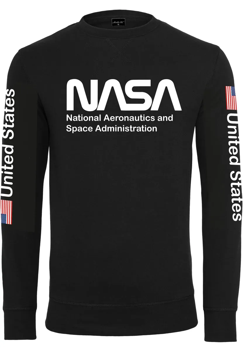 

Свитер MisterTee с круглым вырезом "MisterTee Men's NASA US Crewneck", черный