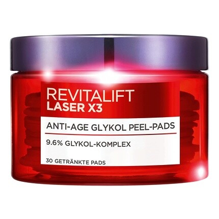 

Revitalift Laser X3 Антивозрастные гликолевые пилинговые подушечки 30 мл, L'Oreal