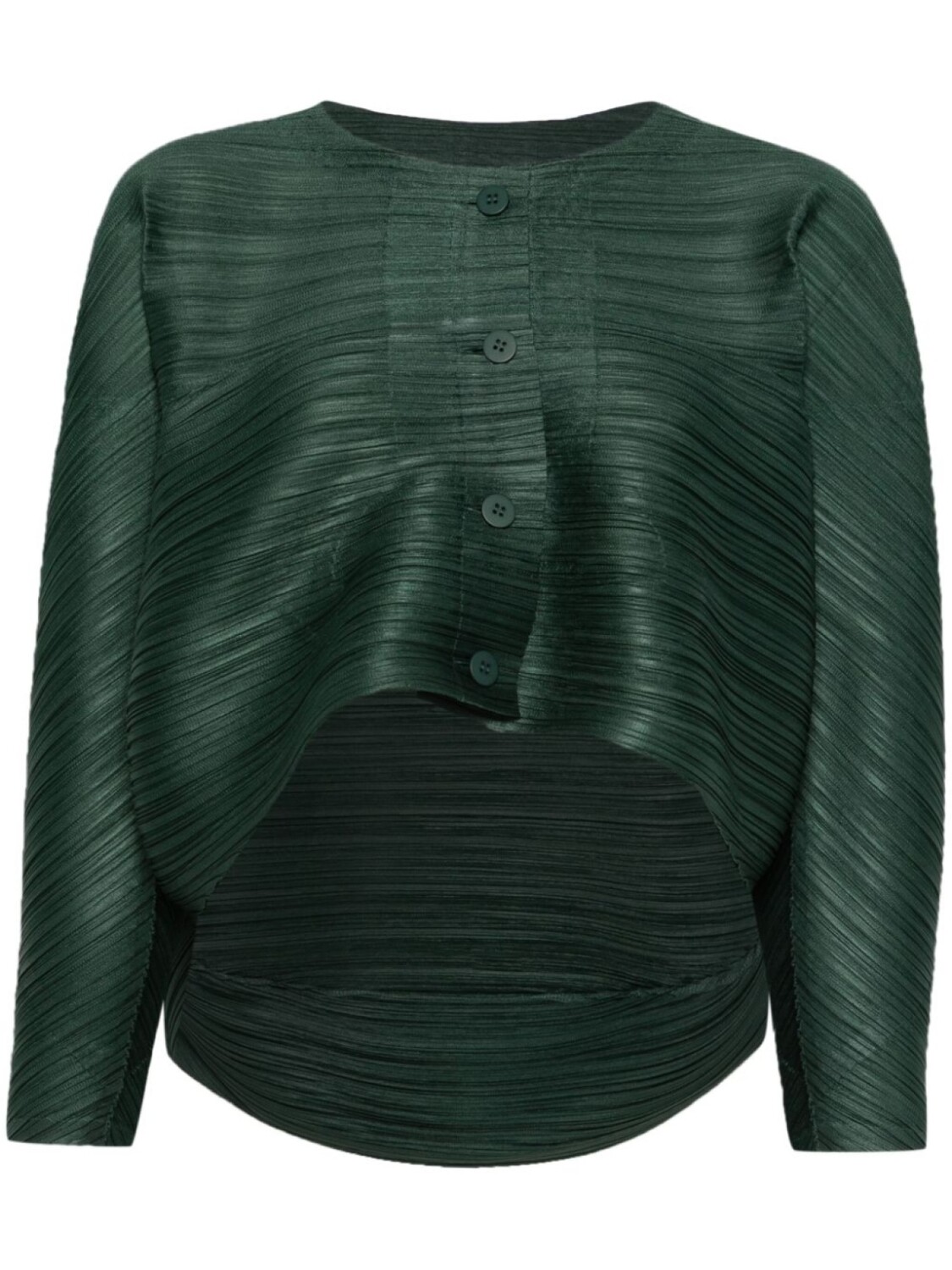 

Pleats Please Issey Miyake кардиган UFO, зеленый