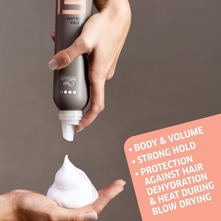 Wella Professionals Extra Volume Strong Hold Термозащита Профессиональный мусс для укладки волос 300 мл Eimi — фото 3