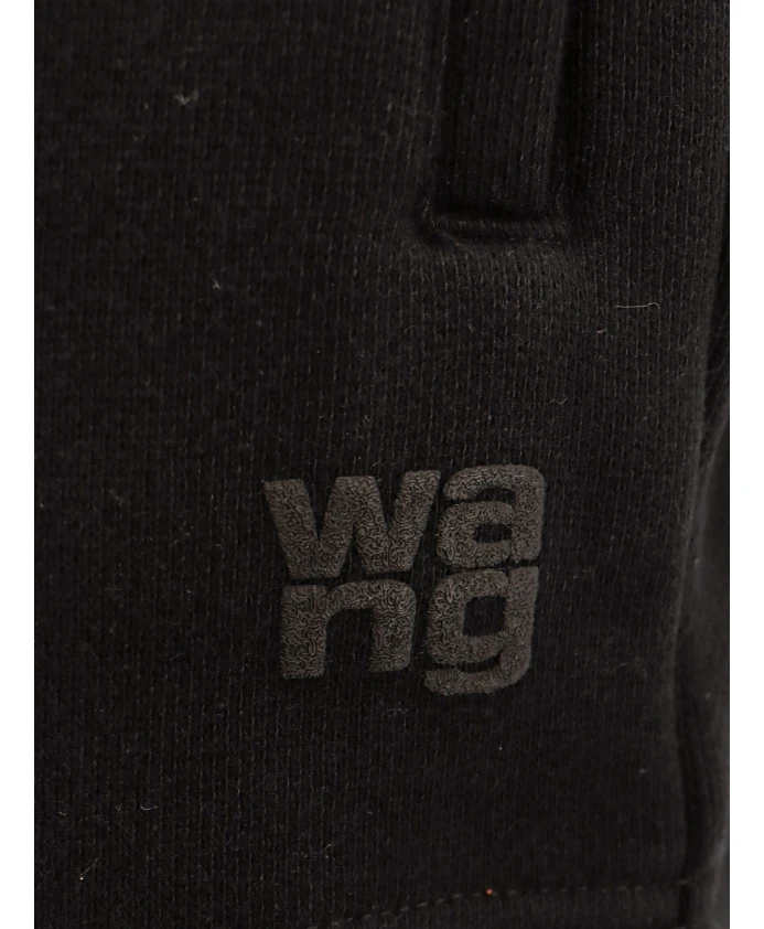 Черные брюки с эластичным поясом Alexander Wang, черный — фото 2