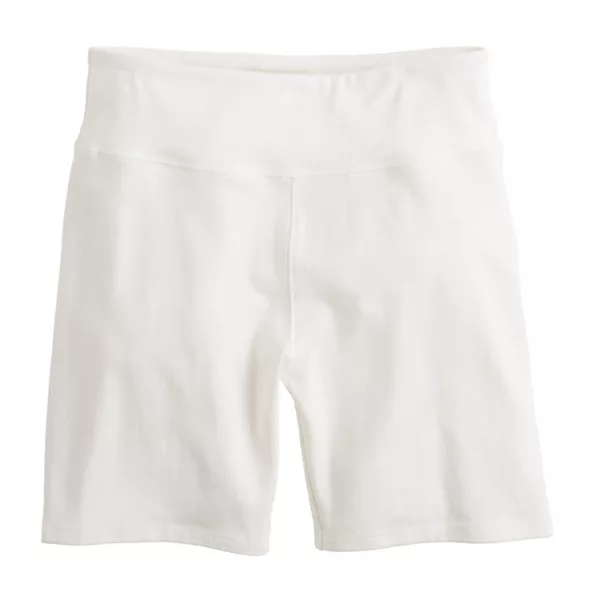 

Велосипедные шорты с высокой талией для девочек 6-20 лет, стандартные и большие размеры So, белый