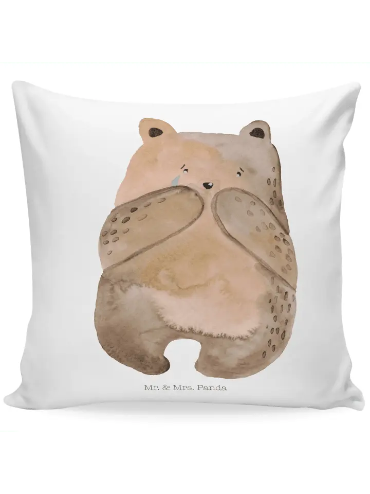 

Подушка Mr & Mrs Panda 40x40 Bär Verlust, белый