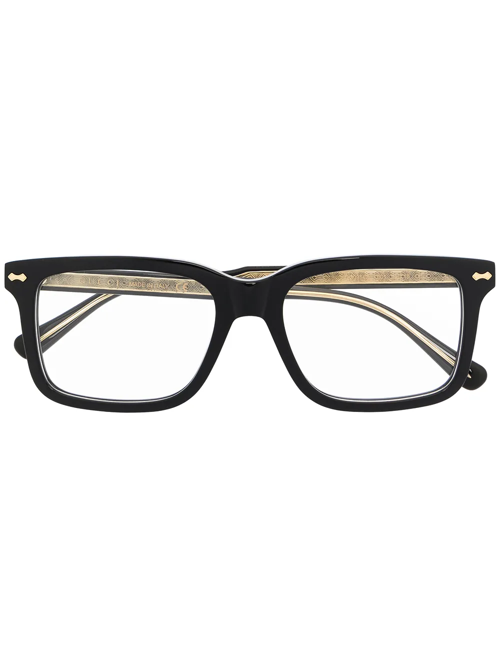 

Очки в квадратной оправе Gucci Eyewear, черный