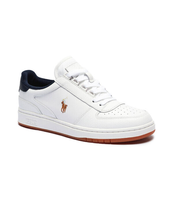 

Кроссовки мужские Polo Ralph Lauren кожаные с перфорацией, белый