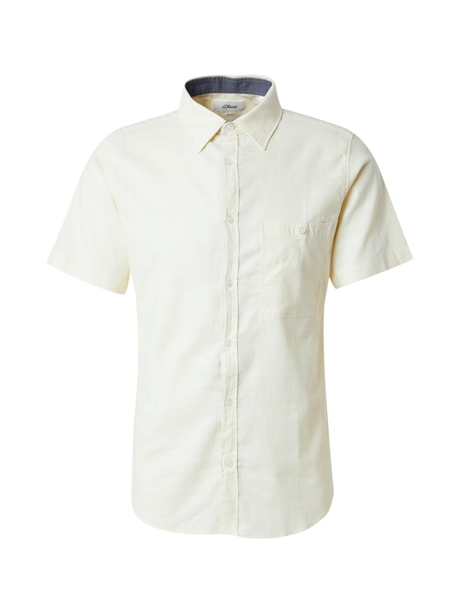 

Рубашка Slim Fit на пуговицах s.Oliver, Light yellow